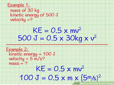 how to calculate change in kinetic energy.